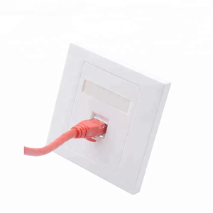 <span class=keywords><strong>2</strong></span> cổng mạng kép <span class=keywords><strong>faceplate</strong></span> ổ cắm mặt tấm bụi màn trập 86mm * 86mm ABS tấm Tường cho CAT5e CAT6 RJ45 không có cú đấm mô-đun - Product Image 1