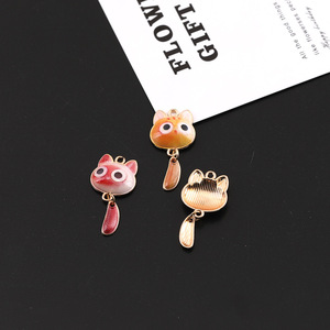 จี้ห้อยรูปหางแมวการ์ตูน ทำจากโลหะผสม สำหรับทำเครื่องประดับ DIY ของขวัญสำหรับทุกเพศทุกวัย ผลิตจากโลหะผสมสังกะสี เมืองอี้หวู่ - Product Image 1