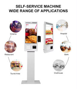 <span class=keywords><strong>Terminal</strong></span> de Pago POS de Alta Gama WUXIN, Máquinas de Pago Automatizadas con Pantalla Táctil, Kiosco de Autoservicio para Supermercados y Lavaderos de Autos - Product Image 5