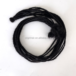 Estensioni per Capelli Dreadlock 100% Veri Capelli Umani Brasiliani Non Trattati, Ricci Afro, 0,2 cm, 8-30 Pollici, Fatte a Mano - Product Image 2