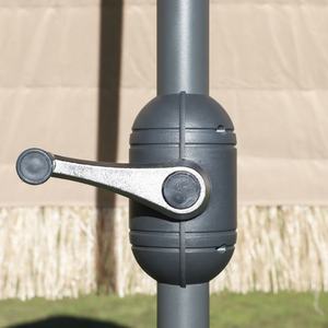 <span class=keywords><strong>Parasol</strong></span> avec Surface inclinable, multifonctionnel jardin paille jupe parapluie Tropical hawaïen couleur naturelle rond - Product Image 3