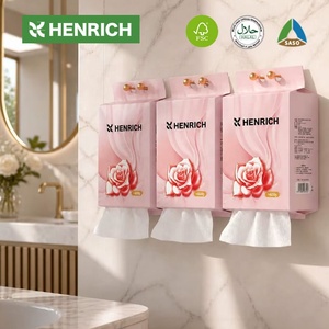 Serviette murale en coton doux pour toilettes, 100 % fibres végétales, à extraction par <span class=keywords><strong>le</strong></span> bas, lingettes sèches jetables - Product Image 1