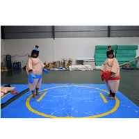 Combinaisons de lutte sumo pour adultes et adolescents avec tapis, combinaison gonflable de lutteur sumo, costumes de sumo pour jeu, déguisement de lutteur pour fête