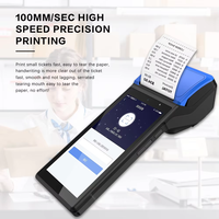 Terminal POS Inteligente Portátil de 5.5 Pulgadas HD con NFC e Impresora de 58mm para Sistema de Pago en Restaurantes, Venta Directa de Fábrica