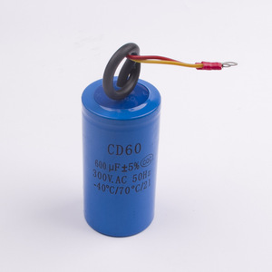 คาปาซิเตอร์เริ่มต้นการทำงาน Cd60 600uf 300v Ac 50hz สำหรับมอเตอร์ไฟฟ้าและเครื่องอัดอากาศ - Product Image 1