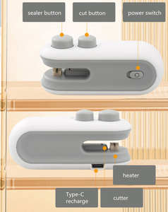 Mini máquinas de sellado al vacío sellador de bolsas de plástico para alimentos portátil recargable por Usb - Product Image 2