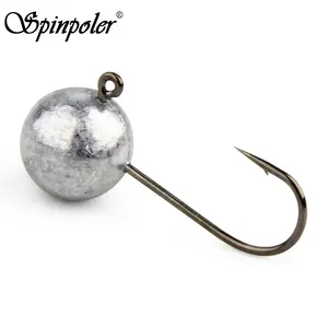 Spinpoler 0.8g/1.7g/3.5g amo amo pesca giga testa verme molle esca spigola trota pesca trota pesca d'acqua dolce accessori