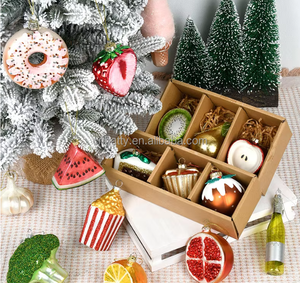 Abalorio <span class=keywords><strong>de</strong></span> vidrieras navideñas hecho a mano Serie <span class=keywords><strong>de</strong></span> frutas y verduras-Sandía y limón Escena colgante Vestido Bola <span class=keywords><strong>de</strong></span> árbol <span class=keywords><strong>Adornos</strong></span> - Product Image 6