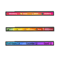 Pantalla LED Impermeable para Interiores, Pantalla LED Dinámica Promocional para el Lateral de Estantes de Alimentos Frescos
