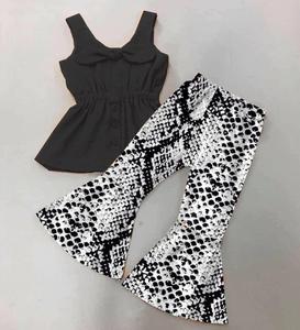 Conjuntos de 2 Piezas para Niñas, Diseño Nuevo 2020, con Lazo, Tallas Grandes, Listos para Enviar, Ropa al por Mayor para Bebés y Niños Pequeños - Product Image 6