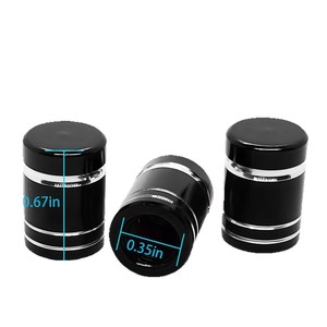 Tapas de válvula de acero inoxidable negro para neumáticos sin cámara, tapas de rueda de aleación para coche, reemplazo y reparación para válvulas americanas - Product Image 2