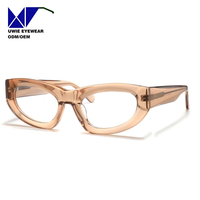 Lunettes de vue œil-de-chat personnalisées en acétate, taille 54-21-145, vision haute définition pour adultes unisexes, support de remboursement de 13 % de taxes