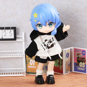 Nuovi vestiti OB11 modello orso felpa con cappuccio pantaloncini Set decorazione Molly, GSC Body, 1/12bjd vestiti per bambole abbigliamento giocattolo - Product Image 1