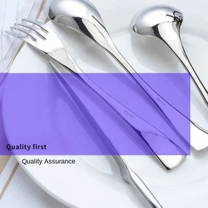 Stainless Steel Gold Finished Cutlery Set Rose Pink <strong>Transparent</strong> Resin Handmade Fancy <strong>Handle</strong> New Design Royal Sustainable Spoon - Product Image 5