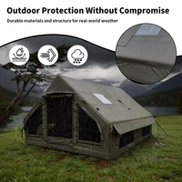 Tente de glamping de luxe pour 8 à 12 personnes, 4 saisons, en Oxford 600D, tente gonflable imperméable pour le glamping en plein air, à vendre