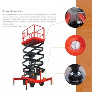 โต๊ะยกเหล็กลิฟท์ยกเหล็ก9m11m 6เมตร12เมตรสำหรับงานก่อสร้างงานซ่อมบำรุง - Product Image 6