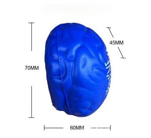 Custom Logo Stress Relief Brain Squeeze Ball - Foam Anti-Stress Toy for Adults & Kids, Promotional Gift - Product Image 2