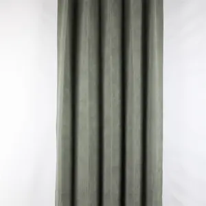 China Manufacturer 100% Polyester Upholstery Plain Suede Fabric Blackout Curtain Fabric