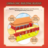 80 pcs capitale chinoise jouets pour enfants vente en gros jouets pour enfants modèle de construction bricolage blocs de construction miniatures puzzle jouet cadeaux