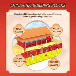 80 pcs capitale chinoise jouets pour enfants vente en gros jouets pour enfants modèle de construction bricolage blocs de construction miniatures puzzle jouet cadeaux - Product Image 3