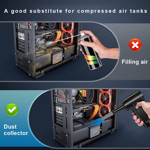 Outils de nettoyage Air Duster <span class=keywords><strong>Aspirateur</strong></span> et souffleur Moteur à grande vitesse Souffler et sucer la poussière 2 en 1 <span class=keywords><strong>Aspirateur</strong></span> de lavage de voiture portable - Product Image 5