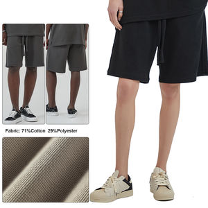 Venta al por mayor de pantalones cortos de algodón gofres de alta calidad de peso pesado 330gsm pantalones cortos - Product Image 3