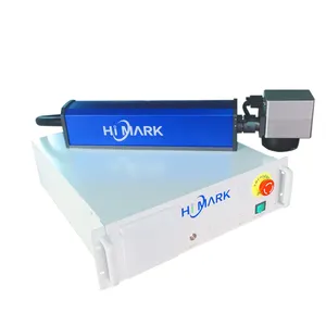 Hi Mark 100w integrated smart fiber lazer marking engraver machine for metal logo