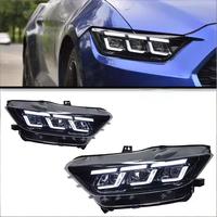 Pour remplacement de l'ensemble de phares Mustang 2015-2017, feux de jour LED modifiés, clignotants séquentiels, 12 V 55 W