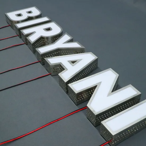 CARREY 定制铝制背光3D LED发光招牌，适用于商业公司酒吧装饰，室内/室外使用，通道字母 - Product Image 4