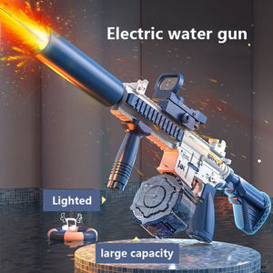 Estate all'aperto M416 completamente automatico elettrico tiro pistola ad acqua giocattolo Blaster illuminazione di simulazione fiamma con materiale plastico - Product Image 2