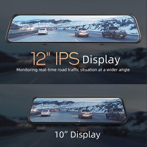 Well Designed 12 Inch Touch Screen 2k Front Rear View Hd 1440p+1080p Car <strong>Reverse</strong> Recording <strong>Camera</strong> Rearview <strong>Mirror</strong> Streaming - Product Image 6