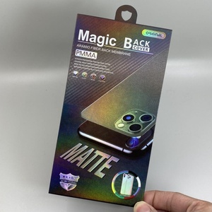 Anti Scratch Crocodile Hydrogel Back Phone Film box For iPhone 12 Back Screen Protector packing