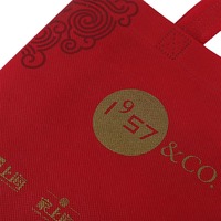 Sacs non tissés personnalisés, couture robuste, poignée solide, idéal pour les plats à emporter, les souvenirs, les produits promotionnels de marque, service d'impression