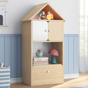 Chambre à coucher moderne, bibliothèque en bois, armoire de <span class=keywords><strong>rangement</strong></span> de livres pour enfants, bibliothèque pour enfants, ensemble d'étagères avec tiroir et porte - Product Image 4
