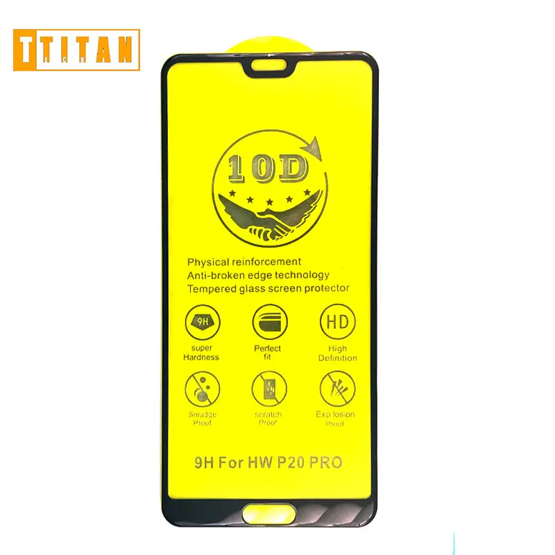 Factory Wholesale 3D Curved Full Cover Tempered Glass Screen Protector for huawei p20 pro