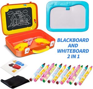 Tragbare Doppelseitige Magnetische Schreib- und Lerntafel für Kinder Pädagogisches Zeichenspielzeug-Set ABS Unisex - Product Image 3