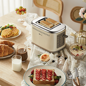 <span class=keywords><strong>Grille</strong></span>-<span class=keywords><strong>pain</strong></span> automatique 2 tranches en acier inoxydable Bear, mini-machine à petit-déjeuner, mini-four à <span class=keywords><strong>pain</strong></span> - Product Image 2