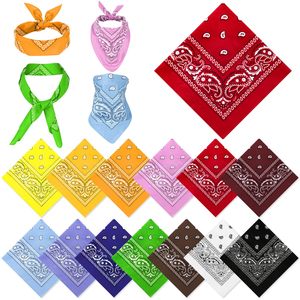 Bandanas en coton 100 % en gros pour hommes et femmes, 21 x 21 pouces, mouchoirs de cowboy pour fêtes, costumes et animaux de compagnie - Product Image 1