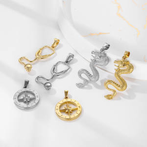 Dijes Médicos Personalizados para Joyería, Dije de Estetoscopio de Oro, Dije de Estetoscopio de Acero Inoxidable para Enfermeras, para la Creación de Joyería - Product Image 3