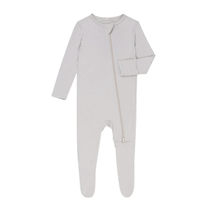 गर्म बिक्री वसंत बच्चे Footie नरम बच्चे को कपड़े लंबी आस्तीन नवजात कपड़े बांस विस्कोस जिपर बच्चे Romper - Product Image 3