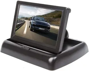 Faltbarer 4,3-Zoll-HD-LCD-Rückfahrmonitor mit hoch auflösendem Digital bildschirm für Auto-LKW-Fahrzeug Auto-Rückfahr anzeige