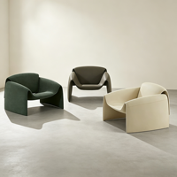 Fauteuil d'appoint moderne en velours, rembourré en éponge douce, avec assise en tissu et pieds en bois, idéal pour salon, chambre ou bureau