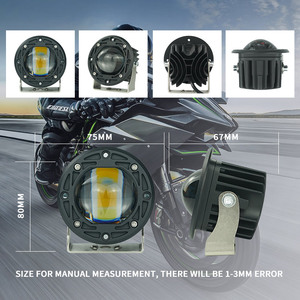 Sistema de iluminación de motocicleta 90W <span class=keywords><strong>Mini</strong></span> luz de conducción Bi-lente Luces Led Faros Para Motos Coches Accesorios Iluminación de motocicleta - Product Image 4