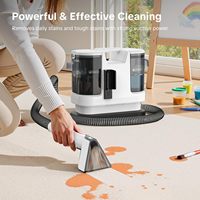Nettoyeur vapeur professionnel portable pour tapis, tissus et tapisserie, avec une puissante aspiration, idéal pour nettoyer les canapés et les tapis.