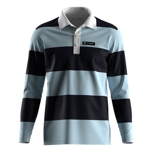 Polo de rugby professionnel confortable, matière respirante, coutures renforcées, parfait pour le sport et les loisirs - Product Image 1