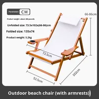 Chaise de plage portable, chaise longue de camping, chaise de pique-nique, chaise de repos pour le déjeuner, chaise pliante en bambou pour l'extérieur, utilisation en hôtel, design moderne Jolamira