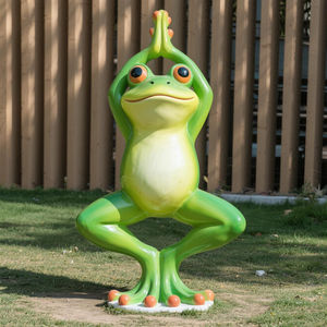 نحت فولاذية للضفدع يوجا ، نحت إبداعي ، قابل للتخصيص لموضع مجاني - Product Image 4
