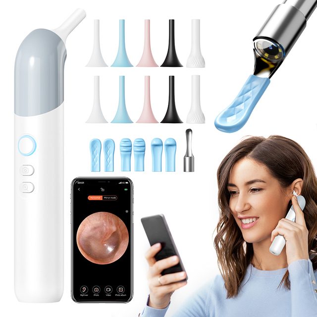 Mini HD Photo Video 1-4X WIFI Wireless Ear Cleaner Tool Set Visual Video Ear Inspection Digital Camera
