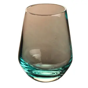 380ml colored crystal Blown glass cup tumbler for drinking whisky vodka and champagne dedicated