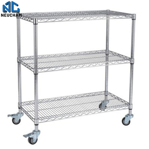 Scaffalatura in metallo con scaffale regolabile in metallo a 4 livelli - Product Image 2